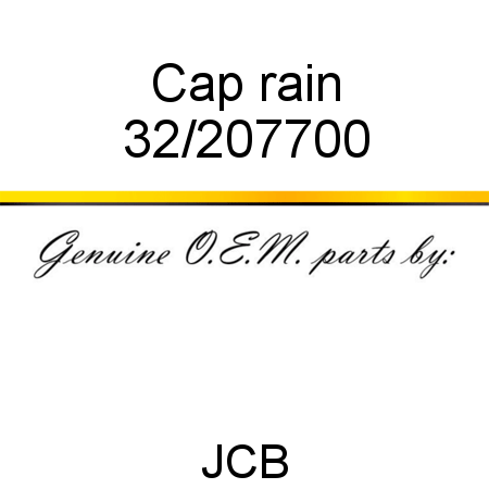 Cap, rain 32/207700