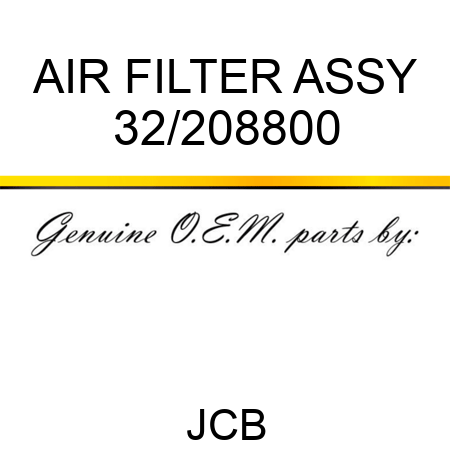 AIR FILTER ASSY 32/208800