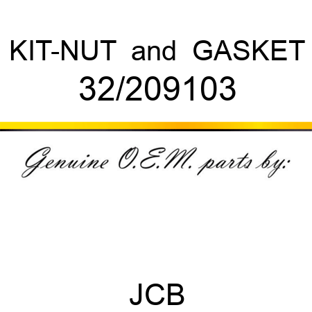 KIT-NUT & GASKET 32/209103