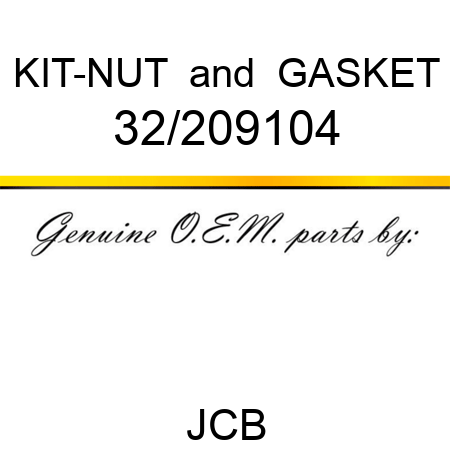 KIT-NUT & GASKET 32/209104