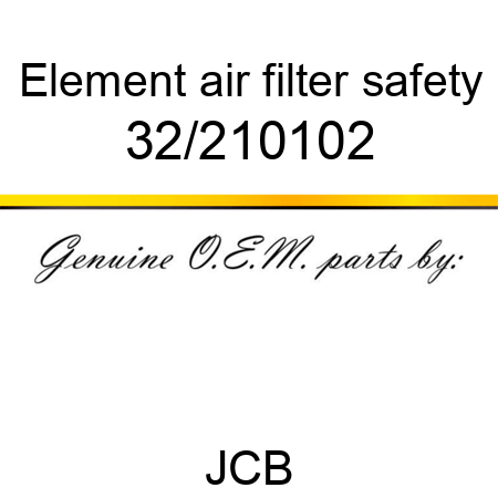 Element, air filter, safety 32/210102