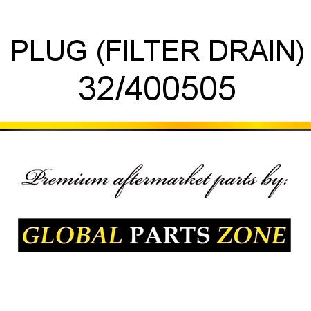 PLUG (FILTER DRAIN) 32/400505