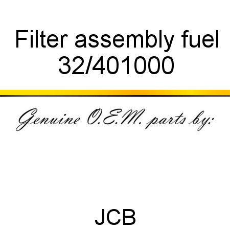 Filter, assembly, fuel 32/401000