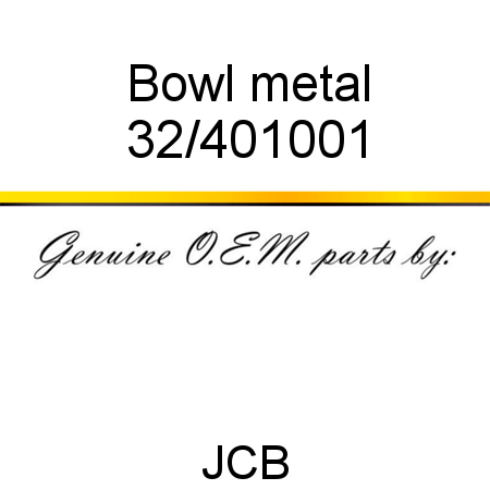 Bowl, metal 32/401001