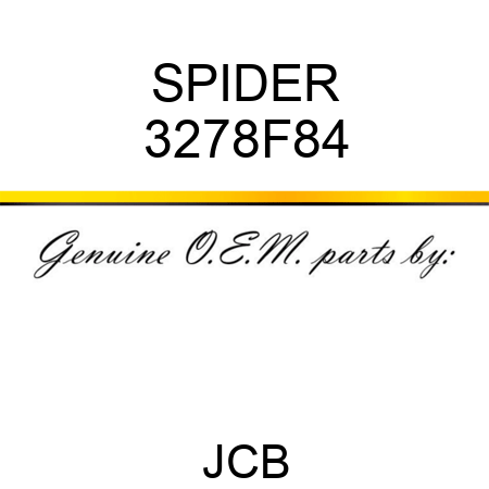 SPIDER 3278F84