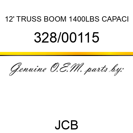 12' TRUSS BOOM, 1400LBS CAPACI 328/00115