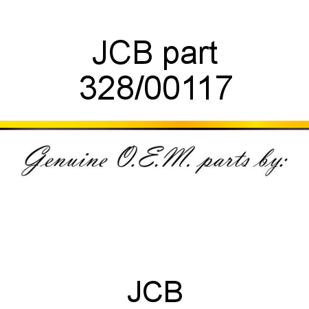 JCB part 328/00117