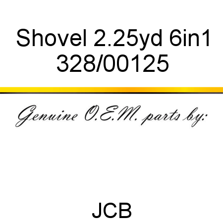 Shovel, 2.25yd 6in1 328/00125