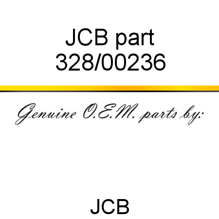 JCB part 328/00236