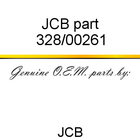 JCB part 328/00261