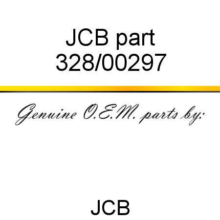 JCB part 328/00297