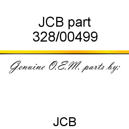 JCB part 328/00499