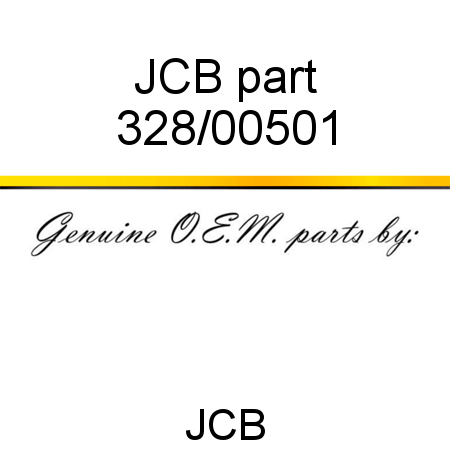 JCB part 328/00501