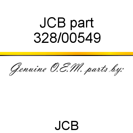 JCB part 328/00549