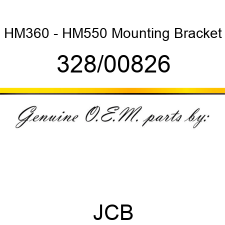 HM360 - HM550 Mounting Bracket 328/00826