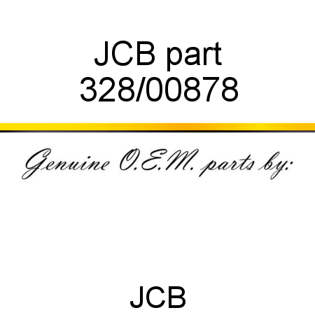 JCB part 328/00878