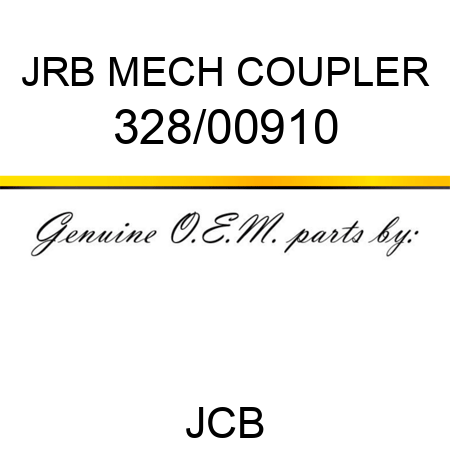 JRB MECH COUPLER 328/00910