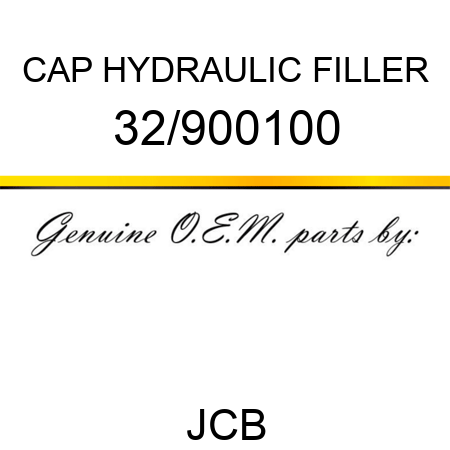CAP HYDRAULIC FILLER 32/900100