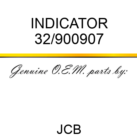 INDICATOR 32/900907