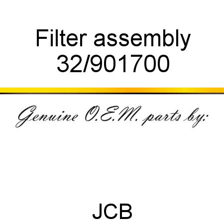 Filter, assembly 32/901700