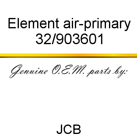 Element, air-primary 32/903601