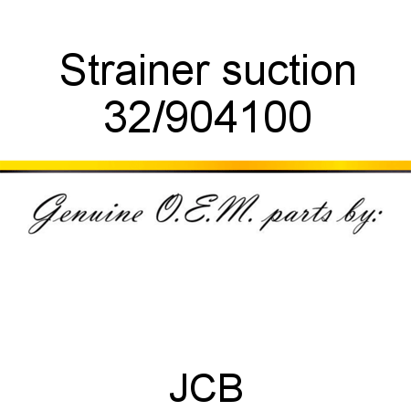 Strainer, suction 32/904100