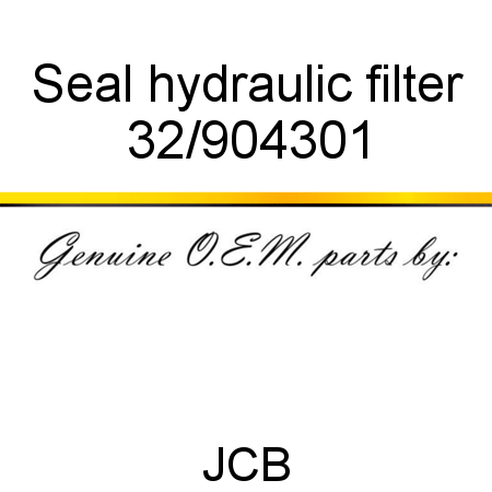 Seal, hydraulic filter 32/904301