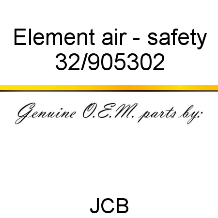 Element, air - safety 32/905302