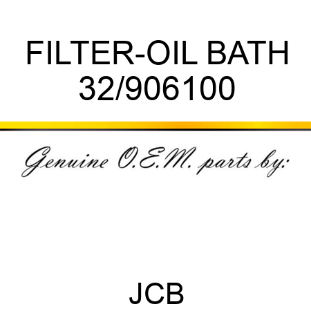 FILTER-OIL BATH 32/906100