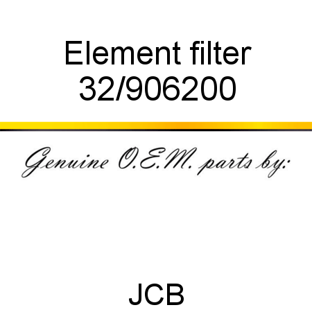 Element, filter 32/906200