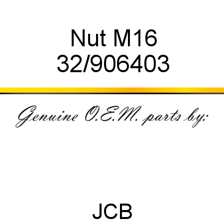 Nut, M16 32/906403