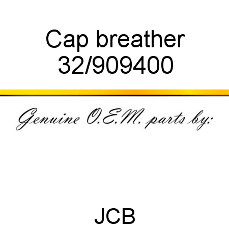 Cap, breather 32/909400