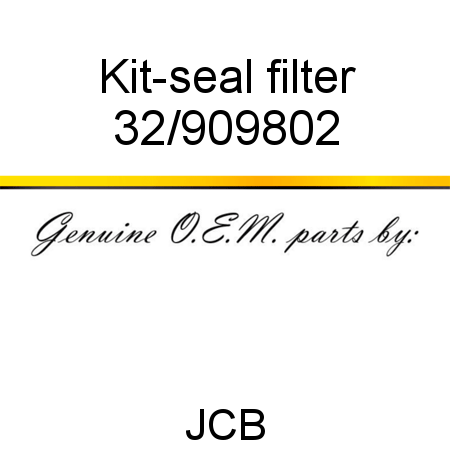 Kit-seal, filter 32/909802