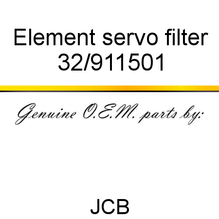 Element, servo filter 32/911501