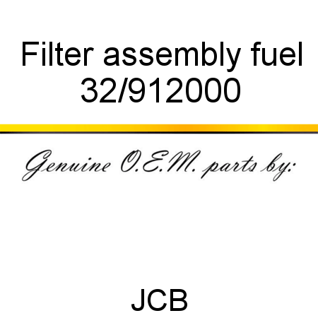 Filter, assembly, fuel 32/912000