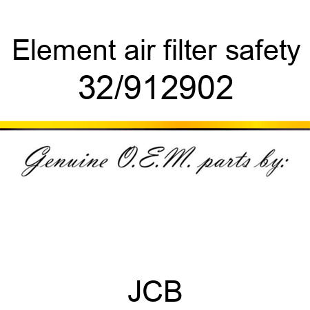 Element, air filter, safety 32/912902