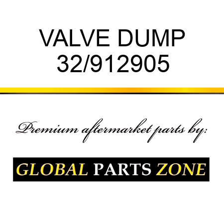 VALVE DUMP 32/912905
