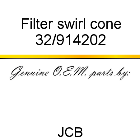 Filter, swirl cone 32/914202