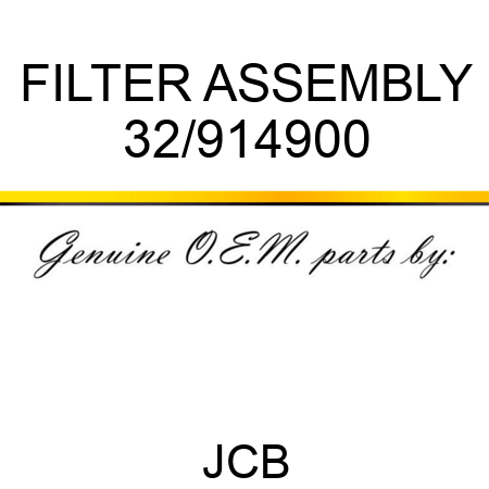FILTER ASSEMBLY 32/914900