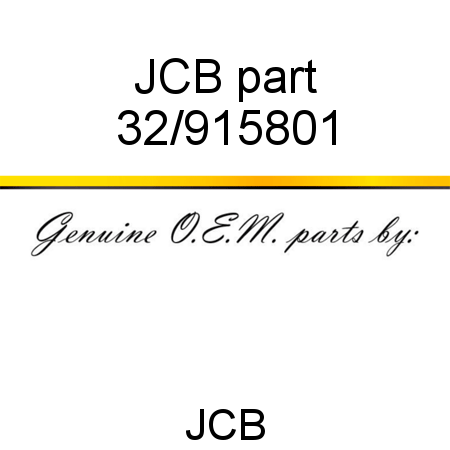 JCB part 32/915801