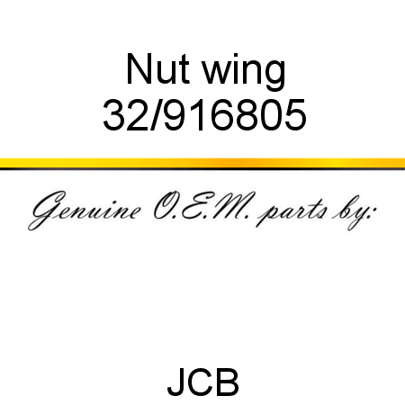 Nut, wing 32/916805