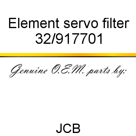 Element, servo filter 32/917701