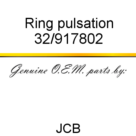 Ring, pulsation 32/917802