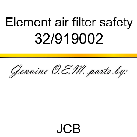 Element, air filter, safety 32/919002