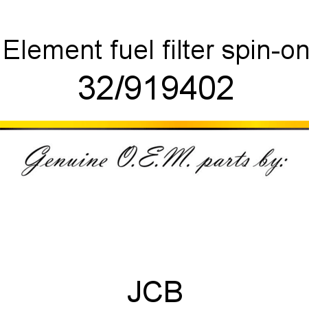 Element, fuel filter, spin-on 32/919402