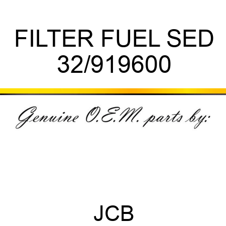 FILTER FUEL SED 32/919600