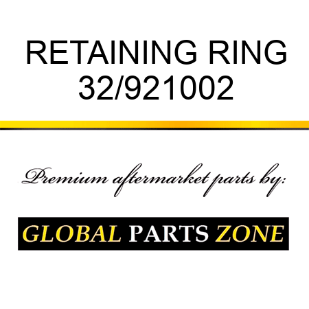 RETAINING RING 32/921002