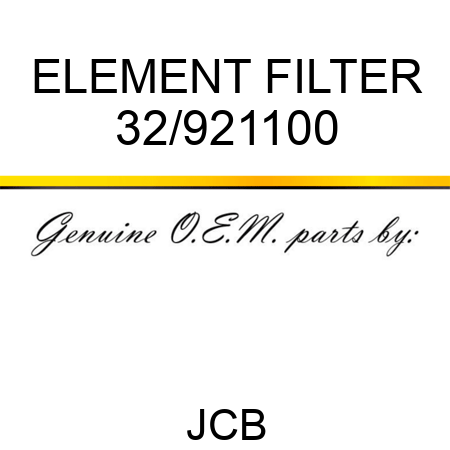 ELEMENT FILTER 32/921100