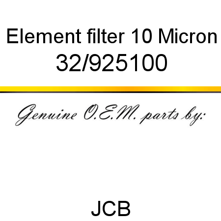 Element, filter 10 Micron 32/925100
