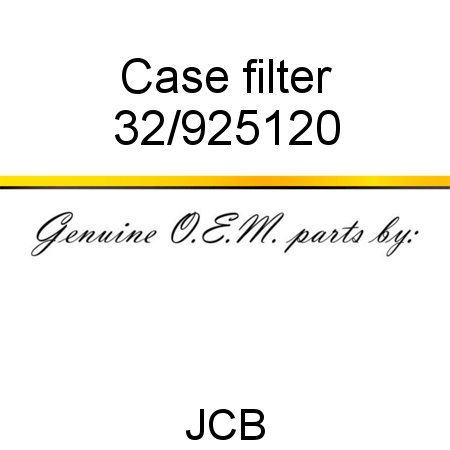 Case, filter 32/925120